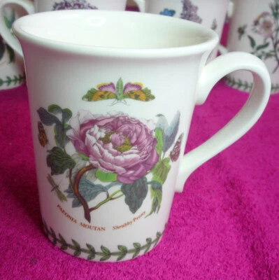 Portmeirion (Botanic Garden - Peony) 4 3/8" FLARED MUG(s) Exc (2 left)