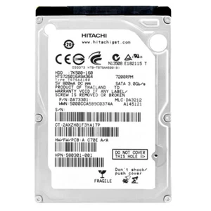 Hitachi HTS725016A9A364 250GB 16Mb Cache 7200Rpm Sata II 2,5" - Bild 1 von 5