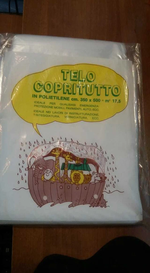 Telo copritutto in polietilene trasparente - cm 350 x 500 - Immagine 1 di 1