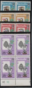 Bermuda 1975 SG 324 + World Bridge Championship, Full Set Blocks MNH - Picture 1 of 1