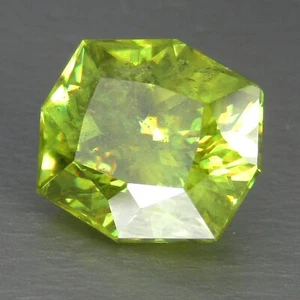 3.54Cts Stunning Natural Sphene Titanite 9.5x8.5x6mm fancy Cushion Cut Gemstone - Picture 1 of 5