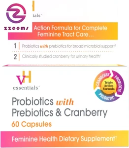 Probiotici con prebiotici e integratore per la salute femminile mirtillo - 60 capsule - Foto 1 di 12