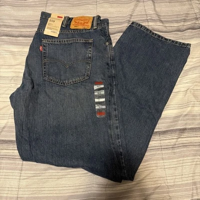 Levi's 559 Relaxed Straight Men's Jeans Stretch Fit Medium Wash Denim 38X32 NWT - Image 1 of 4
