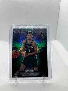 2023-24 Panini Prizm Victor Wembanyama Rookie Deep Space Green Prizm #1 Spurs - Picture 1 of 2