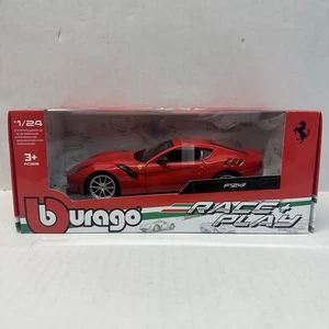 RACE & PLAY F12TDF FERRARI PRESSOFUSO ROSSO SCALA 1:24 BURAGO NUOVO IN SCATOLA - Foto 1 di 3