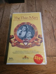 The Thin Man Betamax Myrna Loy Will Powel FACTORY Sealed New - Imagen 1 de 4
