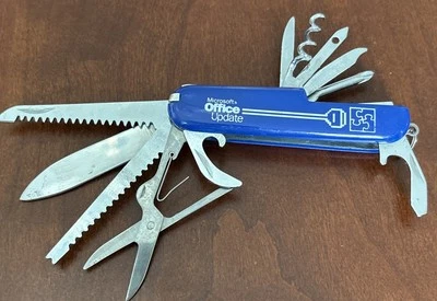 Vintage Microsoft office Computer PC Tech Employee Promo Knife Multi Tool - Image 1 of 4