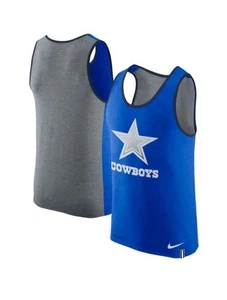 Nike Dri Fit Tank Uomo Dallas Cowboys NFL Calcio Navy e Grigio Taglia XL - Foto 1 di 12