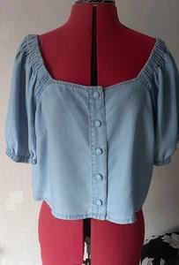 Women's Denim Blouse, Size 16 - Picture 1 of 5