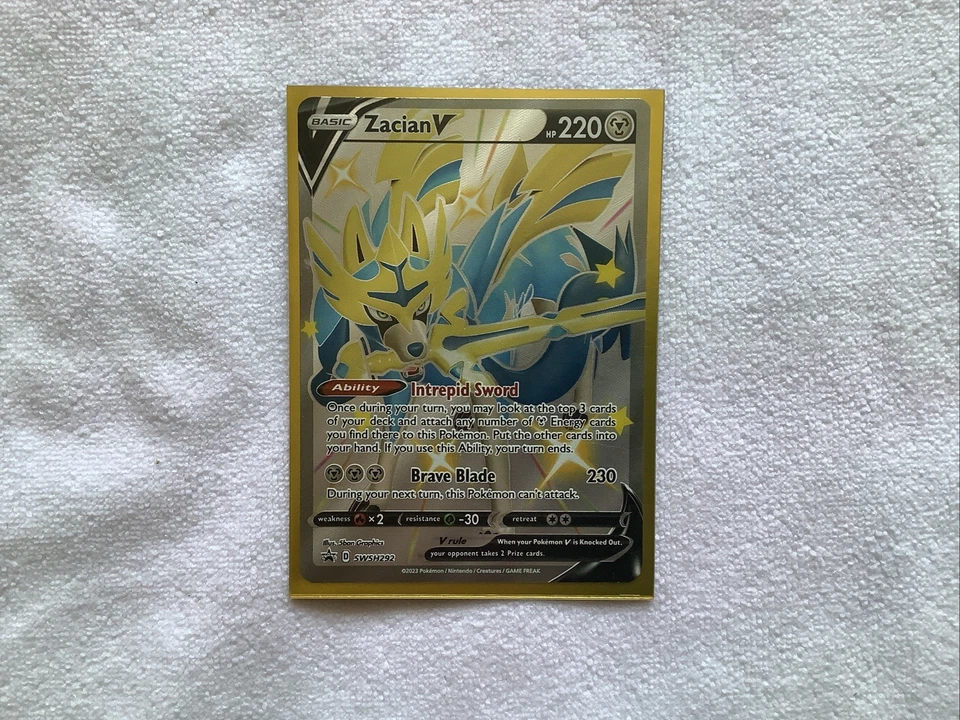 Zacian V (Shiny) SWSH292 SWSH: Sword & Shield Promo Cards Holo - Image 1 of 1