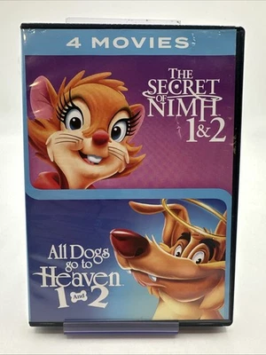 The Secret Of Nimh 1 And 2  And All Dogs Go To Heaven 1 And 2 ( 4 movie DVD) - Image 1 of 2