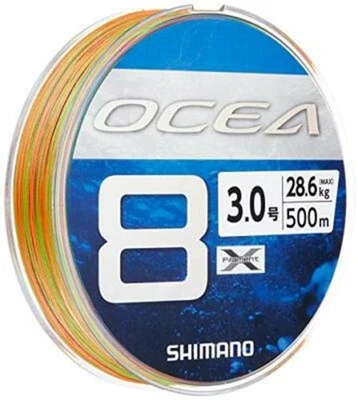 Shimano Ocea 8 3-500M 63Lb/28.6Kg Multicolor 8 Trenzas Pe Line 647757 Japón Foto 1 de 3