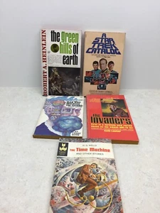 Lot of 5 Science Fiction Paperback books, Star Trek, Heinlein, Laumer VTG - Bild 1 von 5