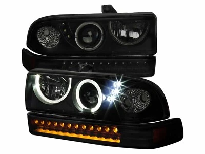 Faros halo proyector ahumado para camioneta Chevy S-10 98-04 señales de giro LED A Foto 1 de 3