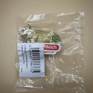 Schleich EXCLUSIVE New Year pig 72232 - GOLDEN Figure 2024 BNIB Farm Pets - Picture 1 of 3