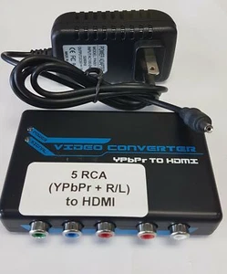 RCA 5 (YPbPr + R/L) AV to HDMI Converter for HDTV - New - Picture 1 of 2
