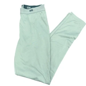 REI COOP Kids Unisex M (10-12) Lightweight Base Layer Pants Green Legging Warmth - Picture 1 of 9