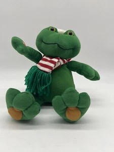 Dillards Animated Green Christmas Frog “Ribbets” Plush - Picture 1 of 7