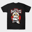 T-shirt unisexe Jiu-Shih Tzu drôle Kawaii Shih Tzu Doing Jiu-Jitsu neuf avec étiquettes