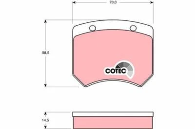 Kit pastiglie freno, Freno a disco AUSTIN MINI II dal 199406 1275 GT  GDB973 < < - Immagine 1 di 3