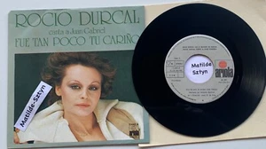 ROCIO DURCAL Canta a Juan Gabriel Fue tan poco / Tarde 45 rpm Vinyl 7" Latin - Imagen 1 de 4