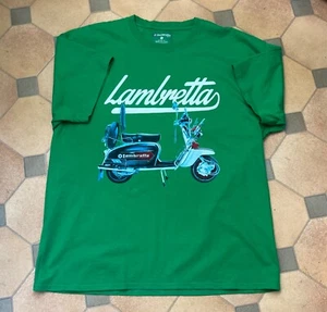 Lambretta t-shirt XL green scooter design brand new no tags Summer casual - Picture 1 of 6