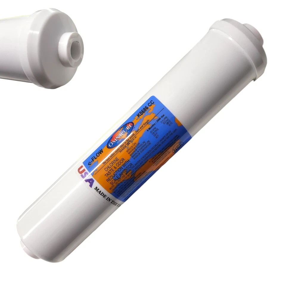 Omnipure K5686-CC Inline Filter With Scale Inhibitor - 3/8" Female Port Thead - Image 1 of 1