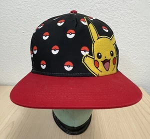 POKÉMON BLACK AND RED BASEBALL CAP HAT - Picture 1 of 4