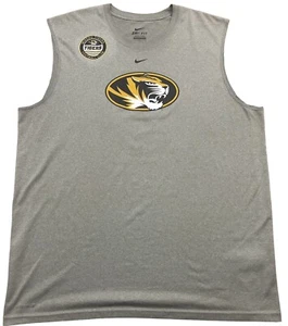 Camisa de fútbol sin mangas Nike Dri-fit Missouri Tigers Mizzou. Hombre grande. Gris. - Imagen 1 de 12