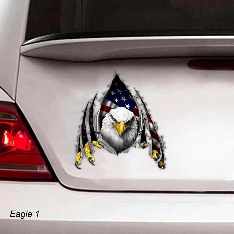 LARGE-SIZED CAR DECALS - EAGLE - 9 CHOICES - Image 1 of 4