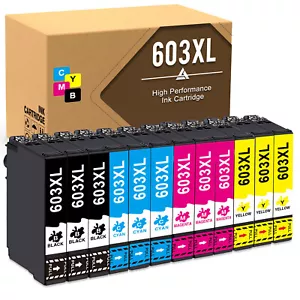 Ink Cartridges for Epson 603 XL XP-2100 XP-2105 XP3100 XP3105 XP4100 XP4105 Lot - Picture 1 of 11