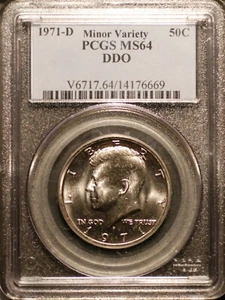 1971-D Kennedy Half Dollar -Double Die CONECA DD0-007 PCGS MS64 Free Shipping! - Picture 1 of 2