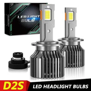 2x D2S D2R LED Headlight Bulb Replace HID Xenon Super White Conversion Kit 300W - Picture 1 of 15