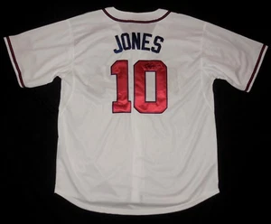 CHIPPER JONES AUTOGRAPHED JERSEY (ATLANTA BRAVES) W/ COA! - Picture 1 of 4