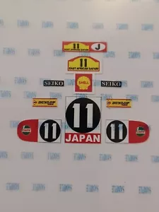 Corgi 394 Datsun 240Z East African Rally Reproduction weatherproof stickers - Picture 1 of 1