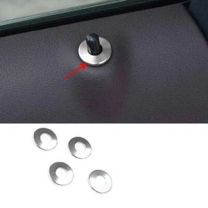 Trim Inner Door Bolt Lock Down Ring 2016-2021 Aluminum Silver For Benz GLC X253 - Foto 1 di 6