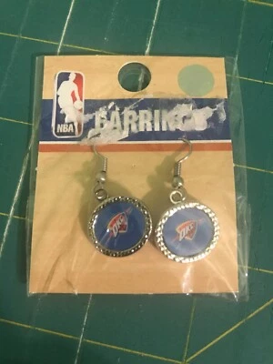 Круглые висячие серьги Oklahoma City Thunder NBA от Wincraft новые - Изображение 1 из 3