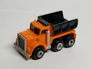 Vintage 1988 Galoob Micro Machines Orange/Black Construction DUMP TRUCK Super 10 - Picture 1 of 9