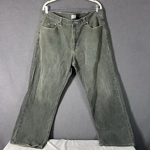 Vintage DKNY Jeans Herren 36/30 Green Wash Denim Baggy Streetwear Skate Y2K Rap - Bild 1 von 14