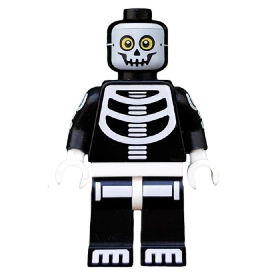 Nuevo LEGO Minifigura con Disfraz Estampado Halloween Hombre Esqueleto Foto 1 de 1