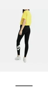 Nike Damen schwarz/weiß Bein A See Logo Leggings (AT5446-010) Größe - Medium - Bild 1 von 8
