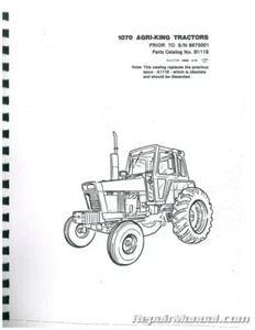 Case 1070 Agri-King Tractor Parts Manual - Picture 1 of 1