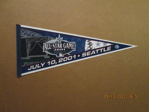 MLB Seattle Mariners Vintage 2001 All Star Game Style #2 Logo Baseball Pennant Cover