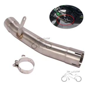 For Kawasaki Ninja ZX6R ZX636 2009-2023 Exhaust Connect Mid Pipe Modified System - Afbeelding 1 van 7
