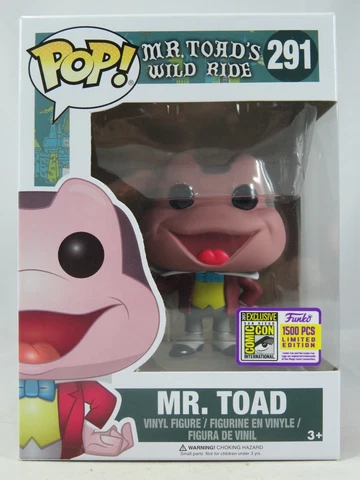 Disney Funko Pop - Mr. Toad - SDCC Exclusive - Limited to 1500 - No. 291 Cover
