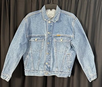 Chaqueta vaquera vintage Jordache talla mediana lavado a la piedra camionero jean azul Foto 1 de 4