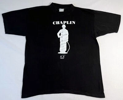 Camiseta promocional vintage Chaplin Robert Downey Jr 1992 XL puntada única #2 Foto 1 de 2