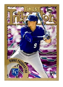 2023 Topps Finest Flashbacks #95 Vinnie Pasquantino RC Kansas City Royals - Picture 1 of 2