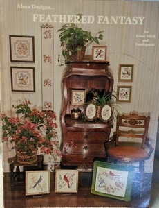 Vintage "Feathered Fantasy" For Cross Stitch And Needlepoint / Alexa Designs - Picture 1 of 12