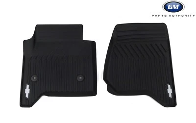 2015-2020 Chevrolet Tahoe Suburban Premium All Weather Front Mats 23452760 Black - Image 1 of 4